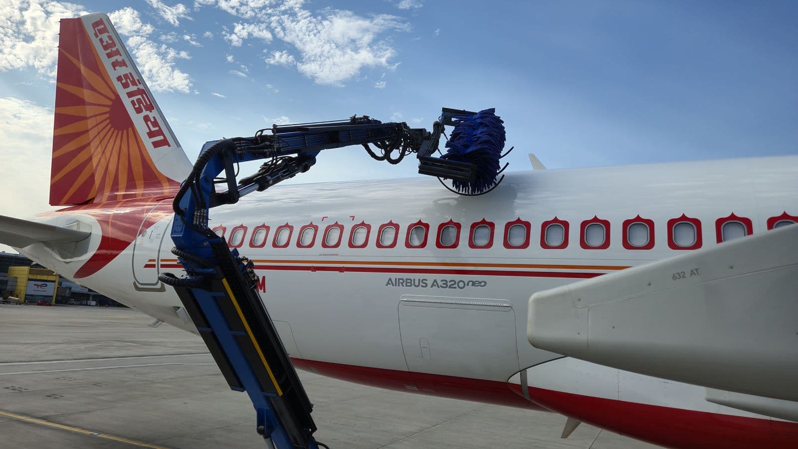 Aerowash washing — Air India